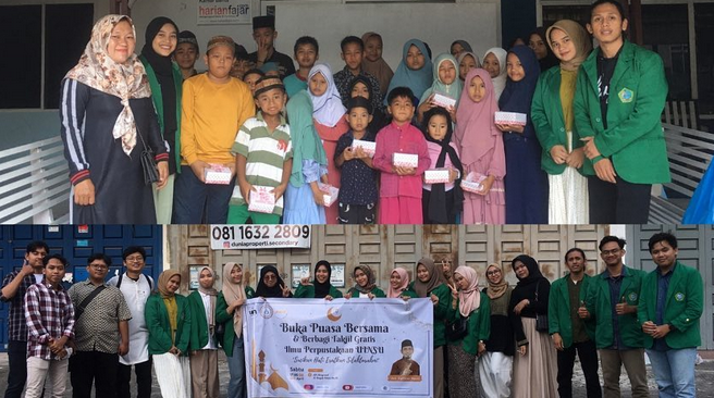 Berbagi Takjil Bersama Mahasiswa Ilmu Perpustakaan UINSU Medan