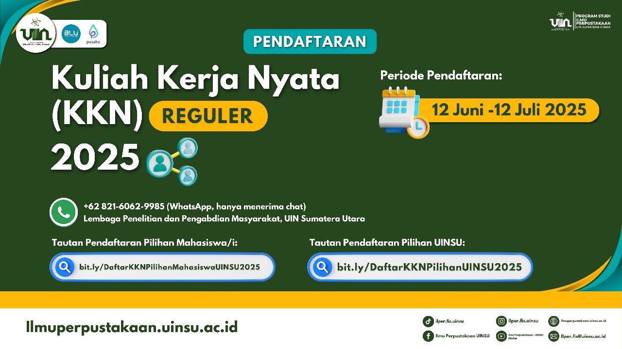 Pendaftaran KKN Reguler UINSU 2025 Resmi Dibuka!